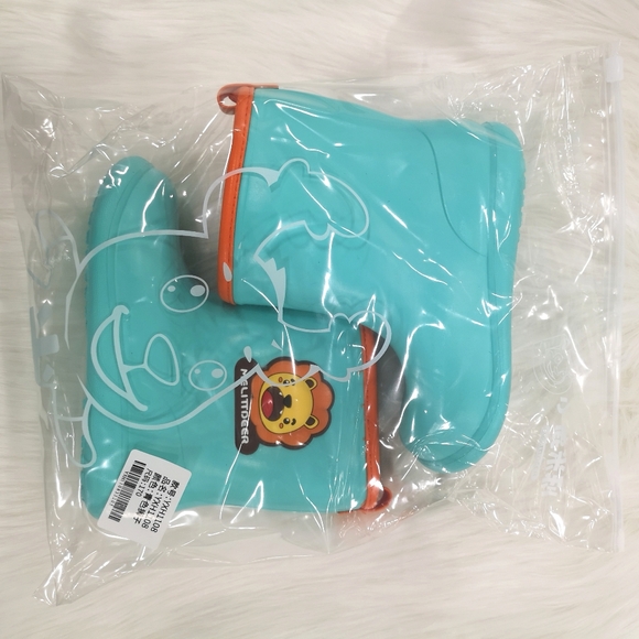 😍*Brand New* Rain boots for Kids, Green Comfortable Cartoon Cute Rain Shoes - Picture 7 of 8